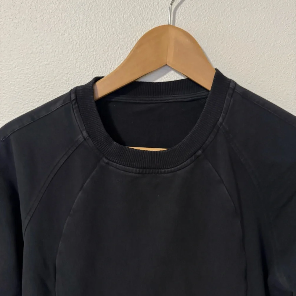 Lululemon Scuba Crew Black Stretch French Terry Pocket Athleisure Workout-6